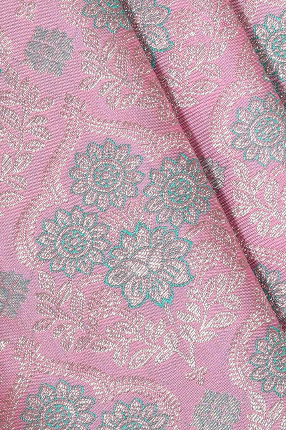 Image of Kanchipattu Soft Pink Brocade Saree